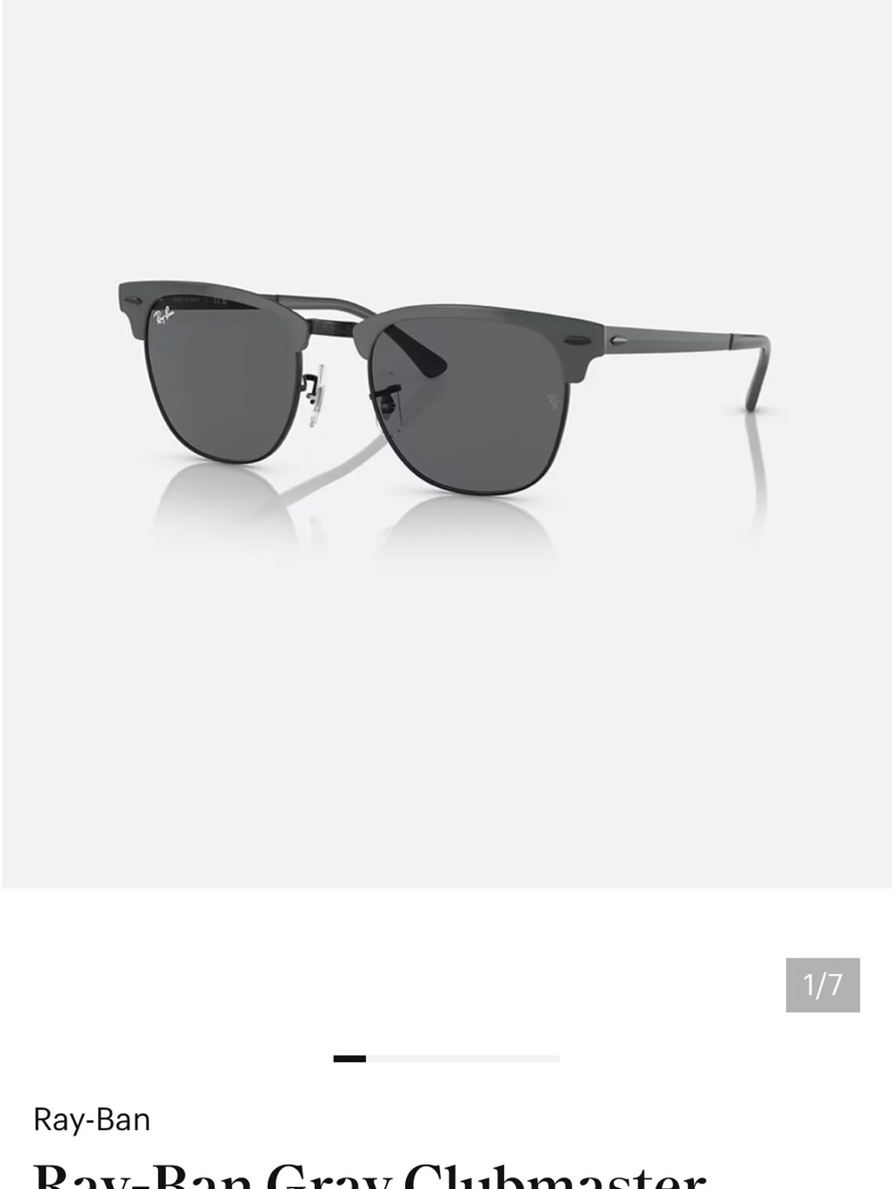 Ray-Ban Black Frame Sunglasses with Dark Gray Lenses - Picture 7 of 7